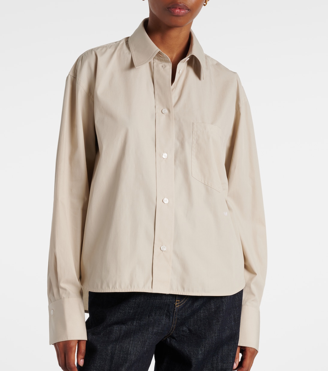 Cropped-Hemd aus Baumwolle | Victoria Beckham