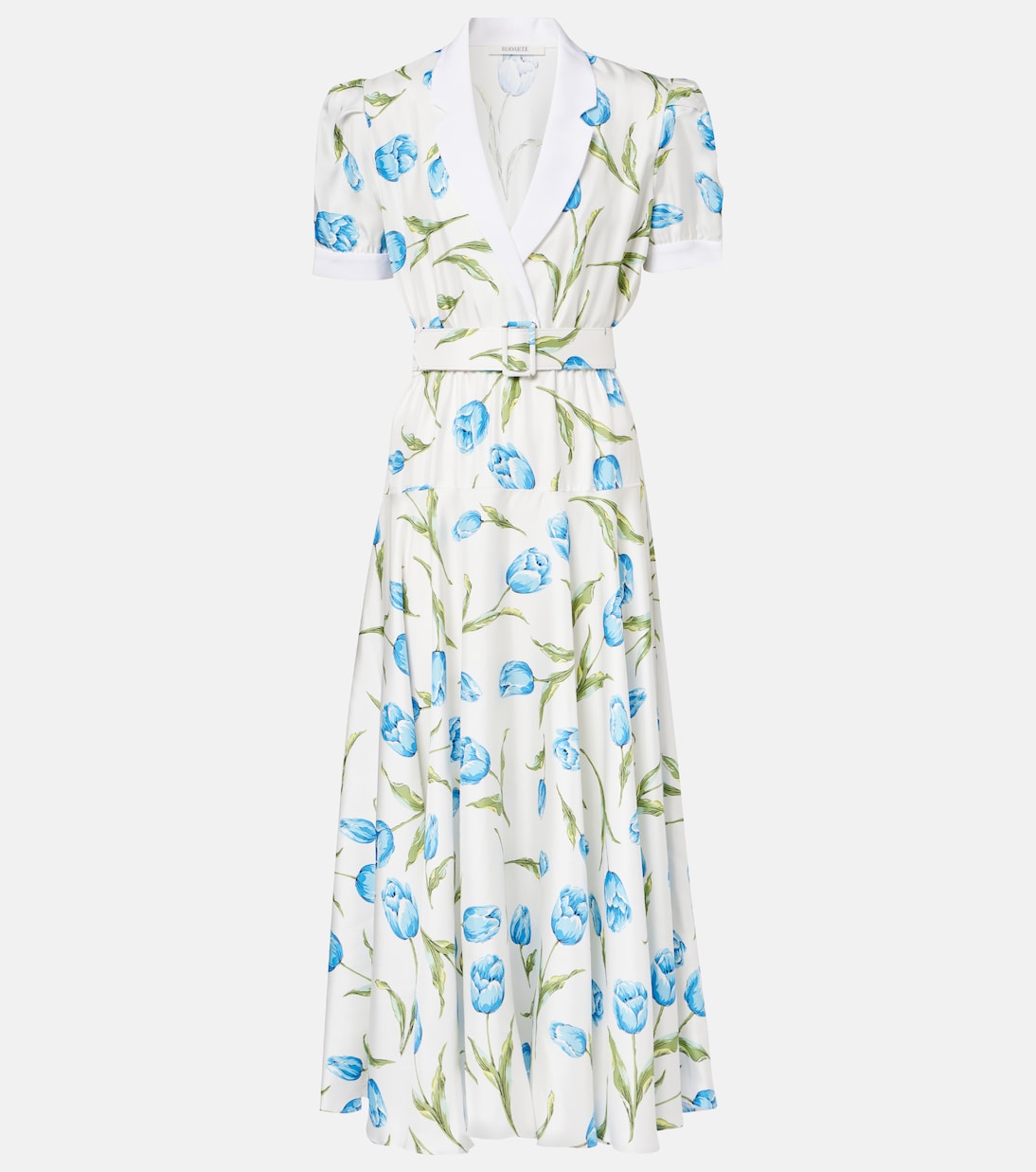 Midikleid aus Seiden-Twill | Rodarte