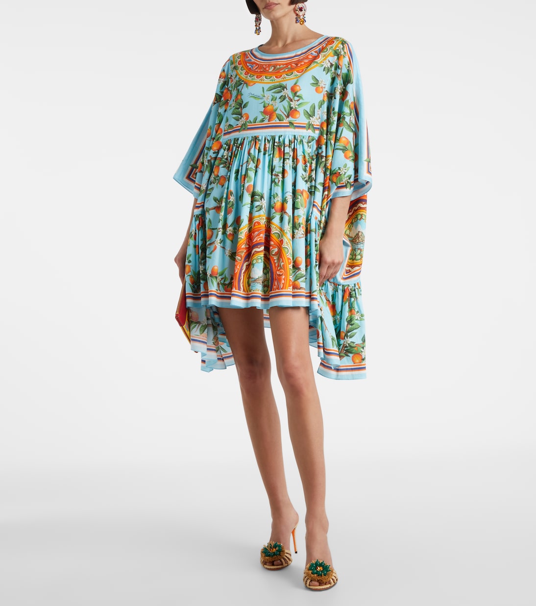 Caftán de algodón estampado | Dolce&Gabbana