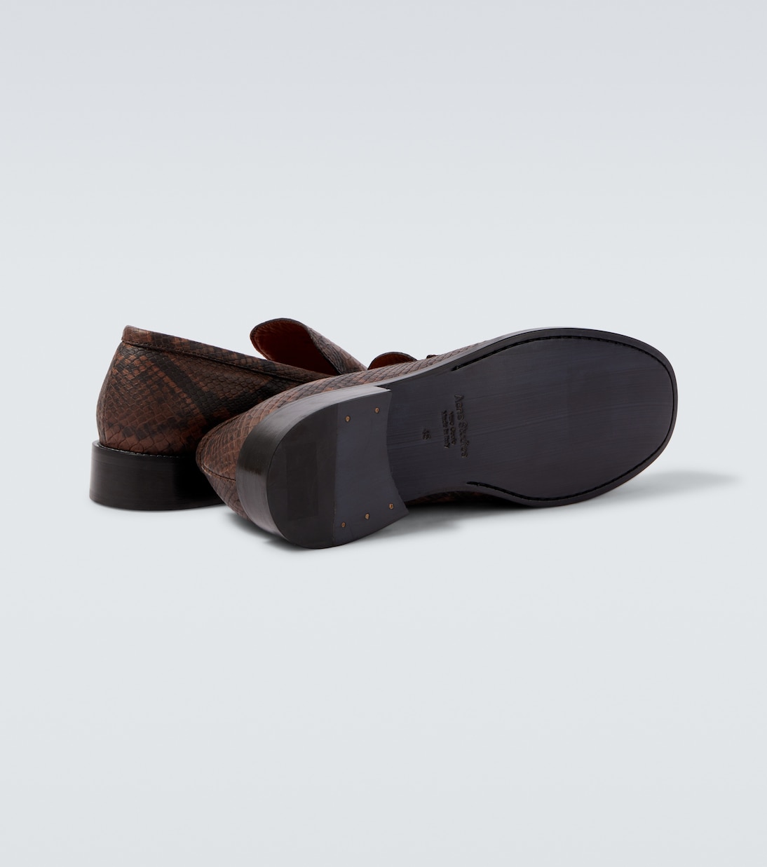 Snake-print leather loafers | Acne Studios