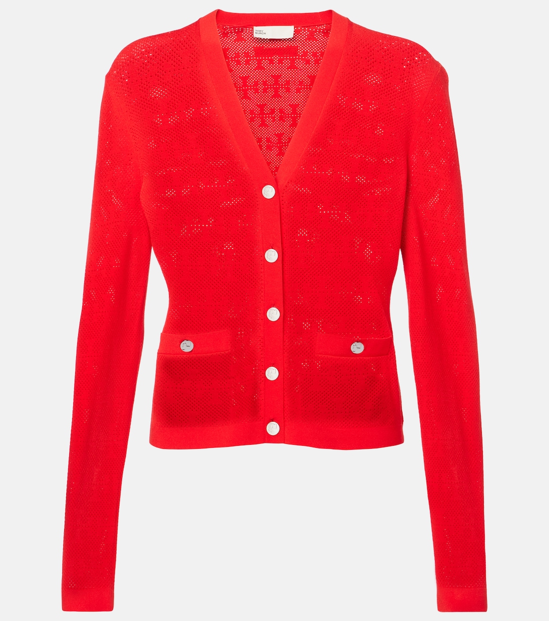 T Monogram jacquard cardigan | Tory Burch