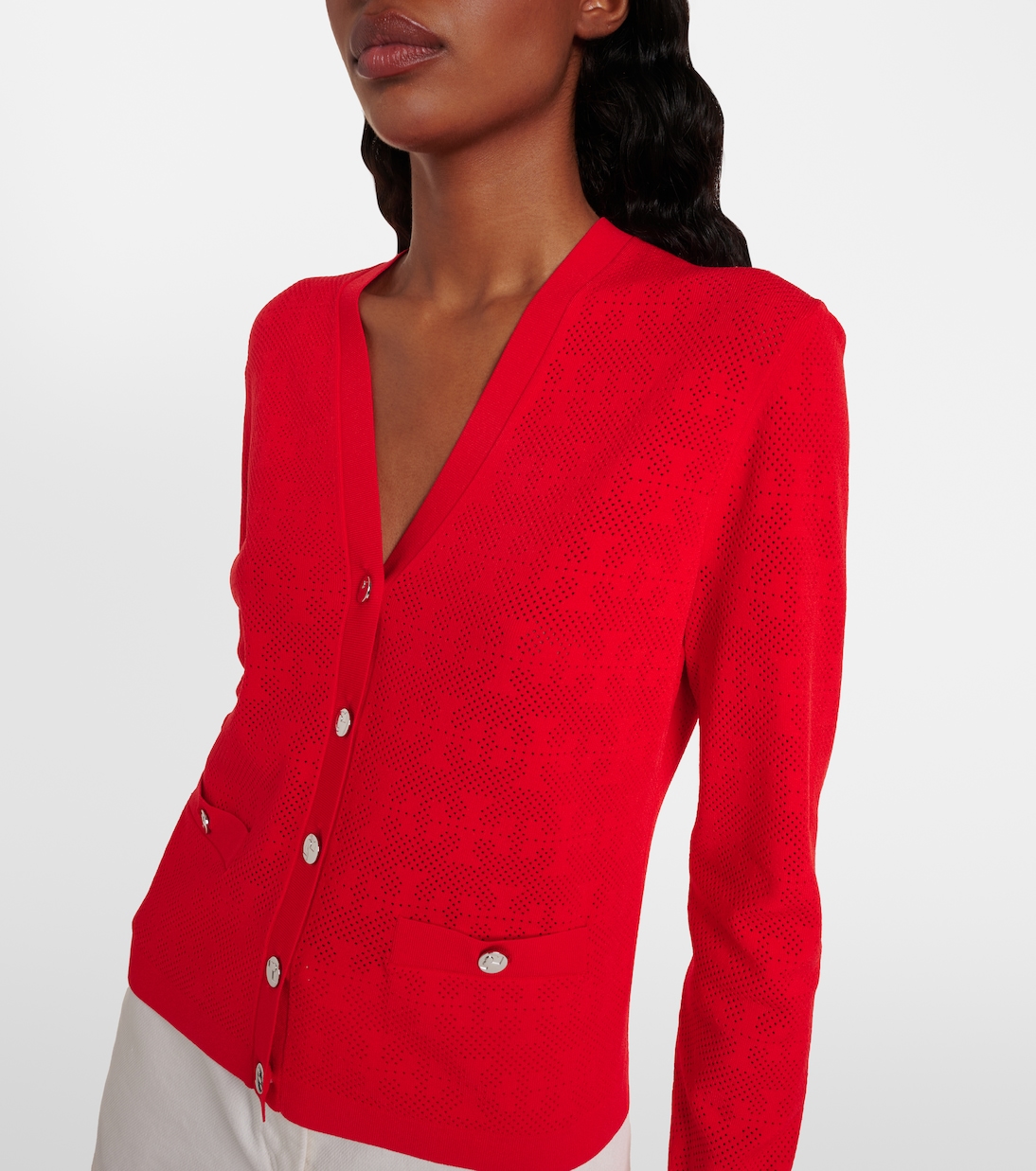T Monogram jacquard cardigan | Tory Burch