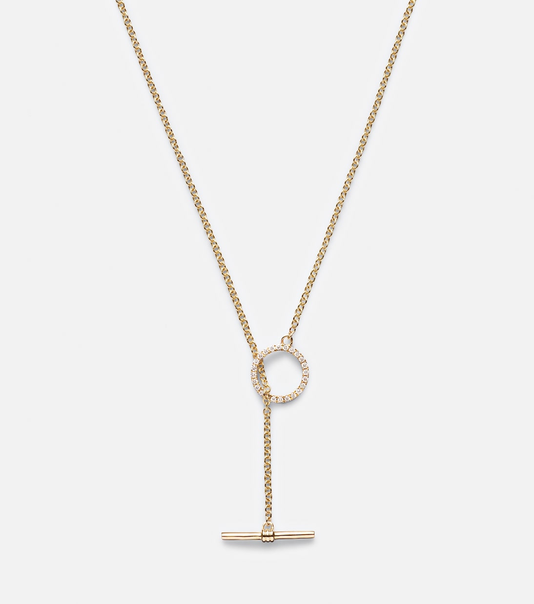 10kt gold necklace with diamonds | Stone and Strand