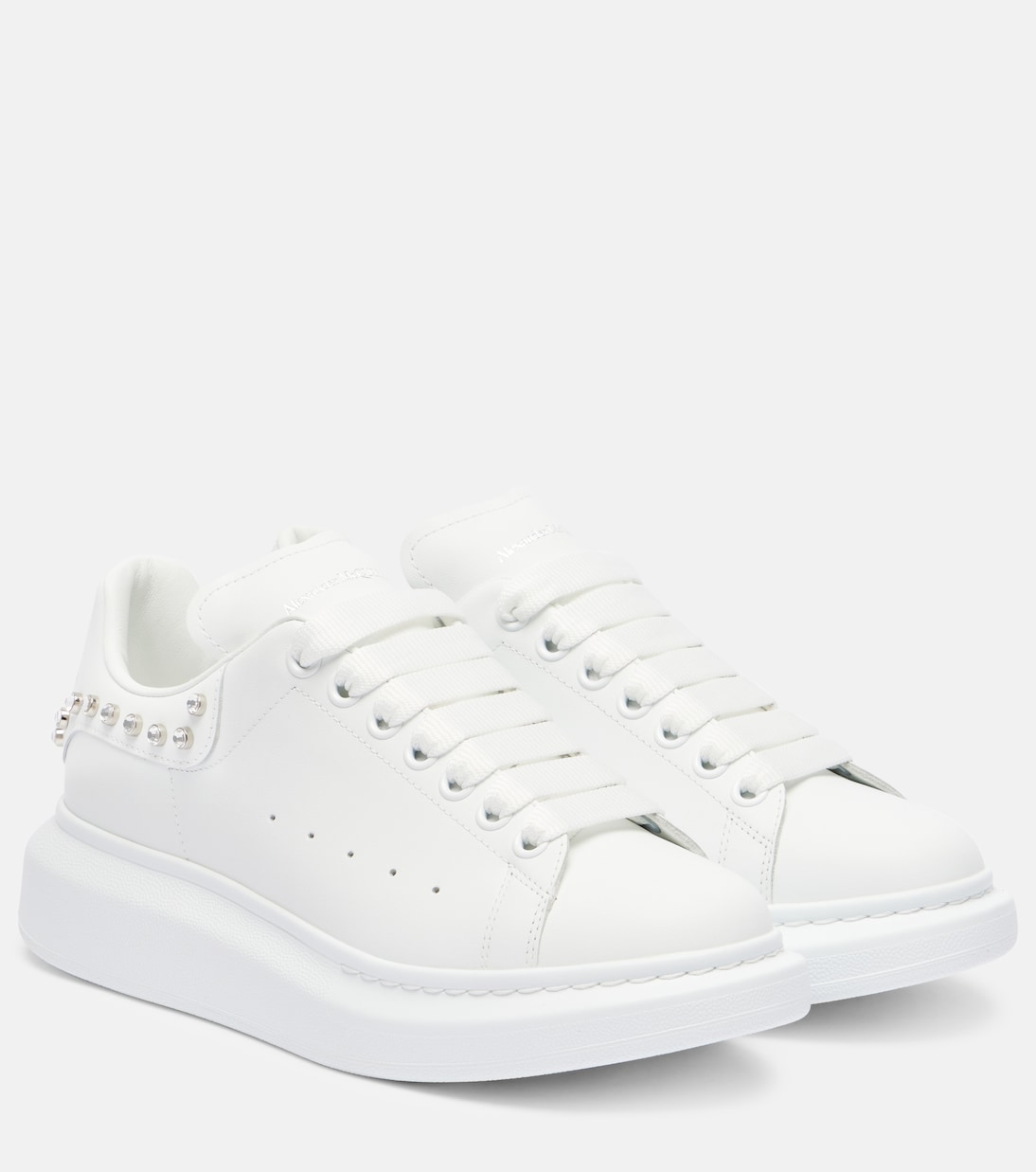 Baskets Oversized en cuir à ornements | McQueen