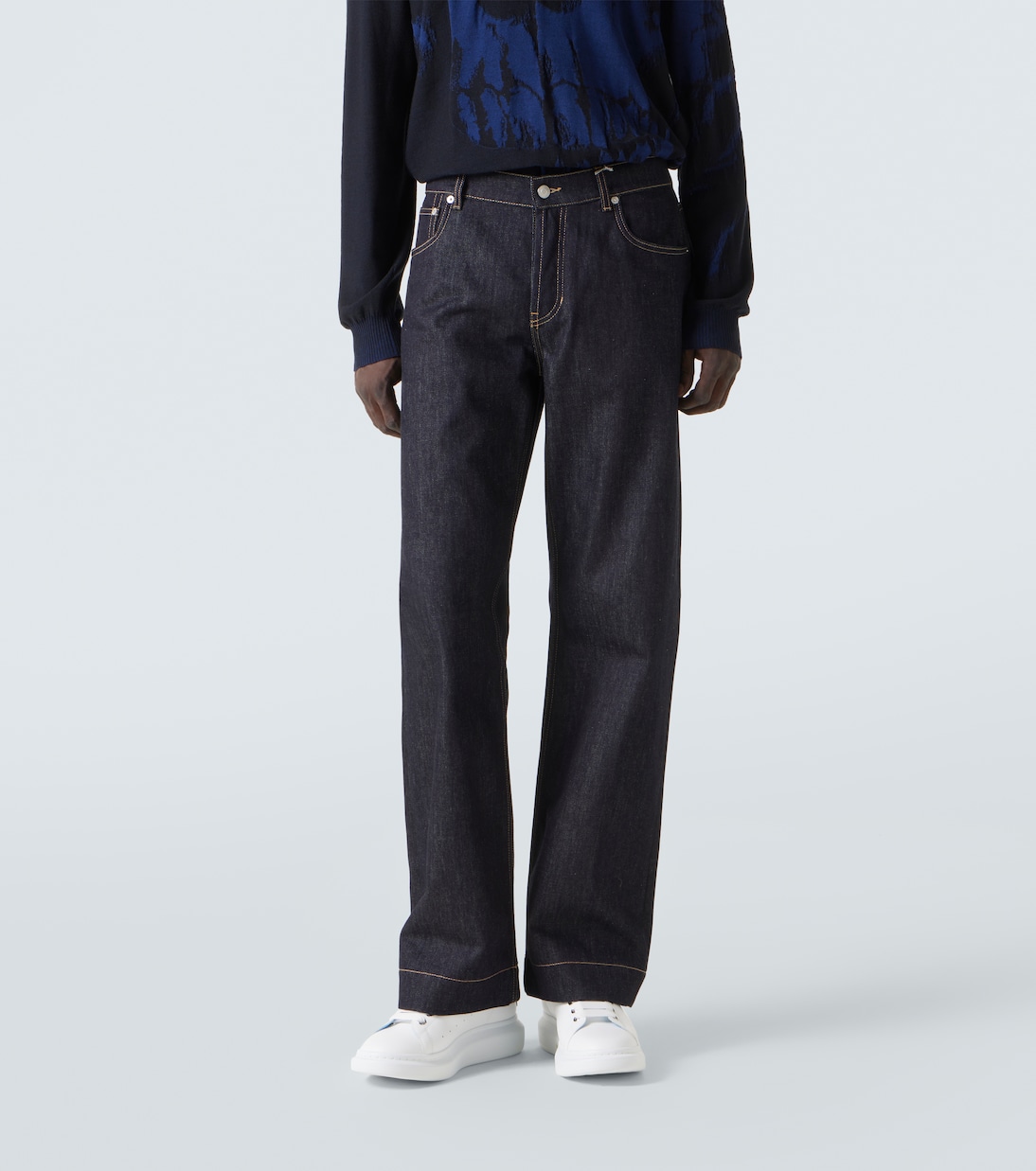 Jeans anchos de tiro medio | McQueen