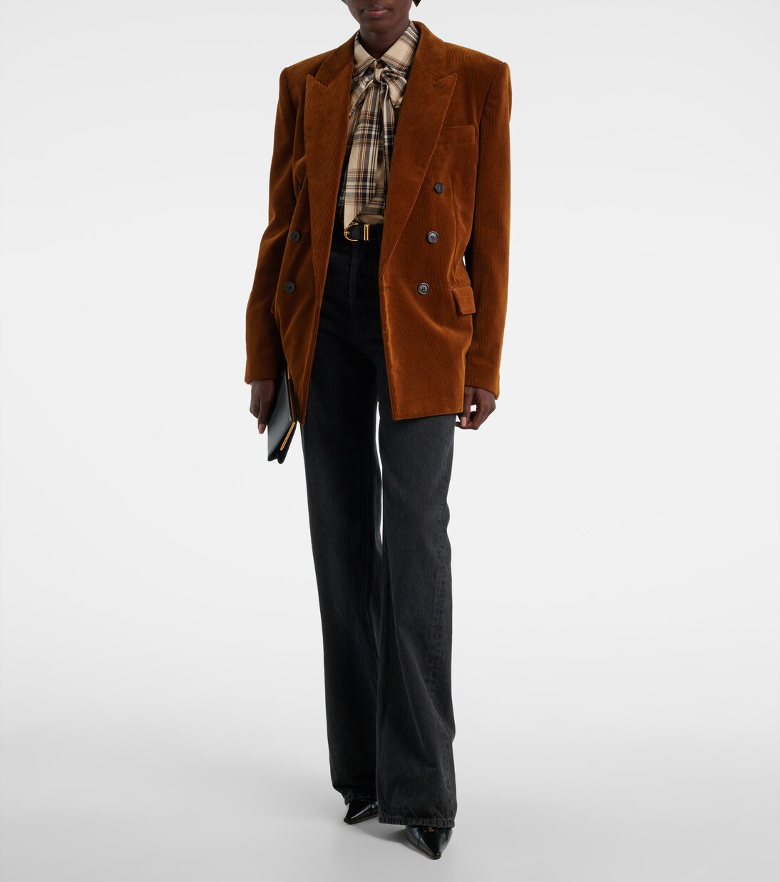 棉质灯芯绒西装式外套 | Saint Laurent