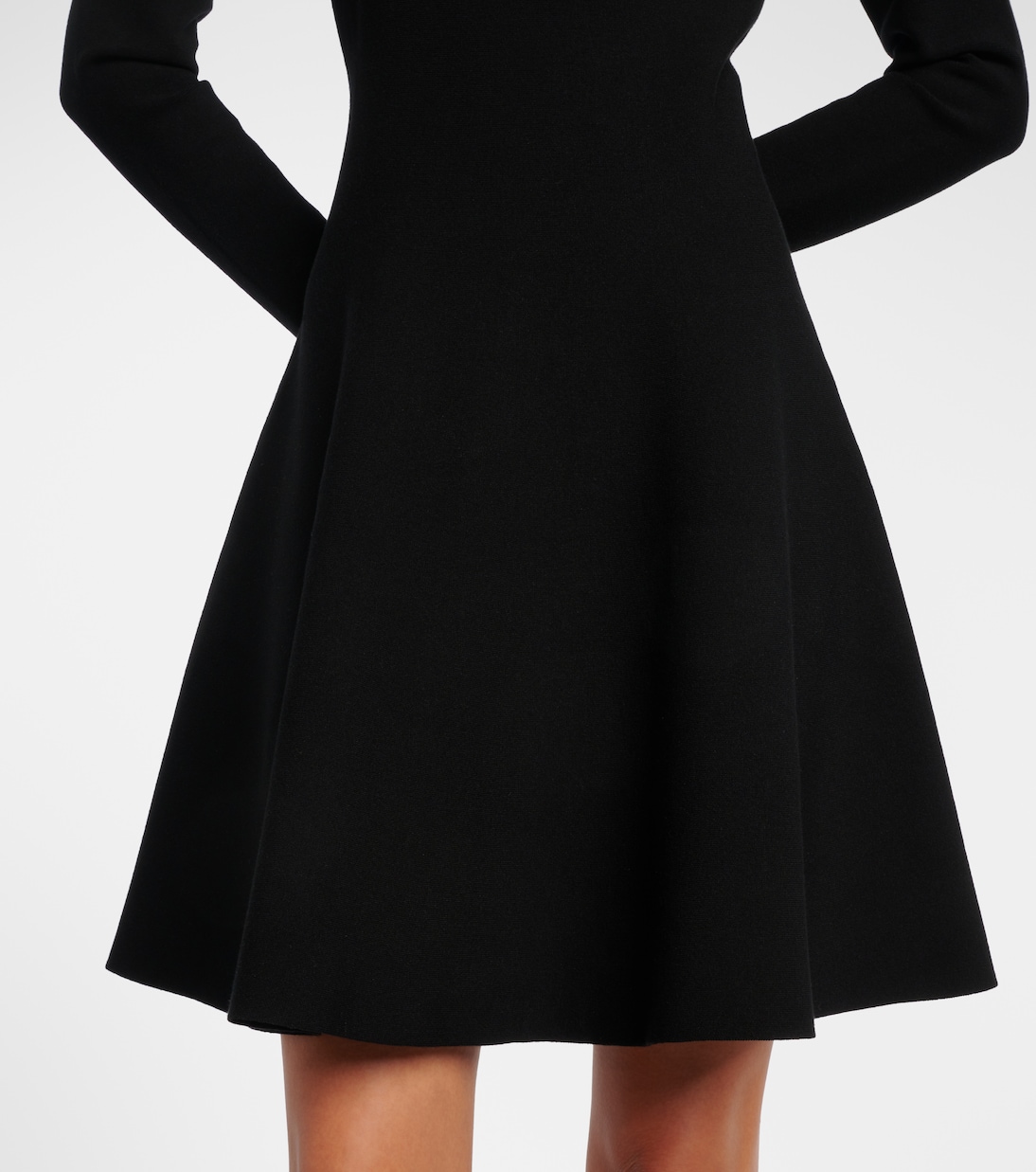 Floral-appliqué off-shoulder minidress | Oscar de la Renta