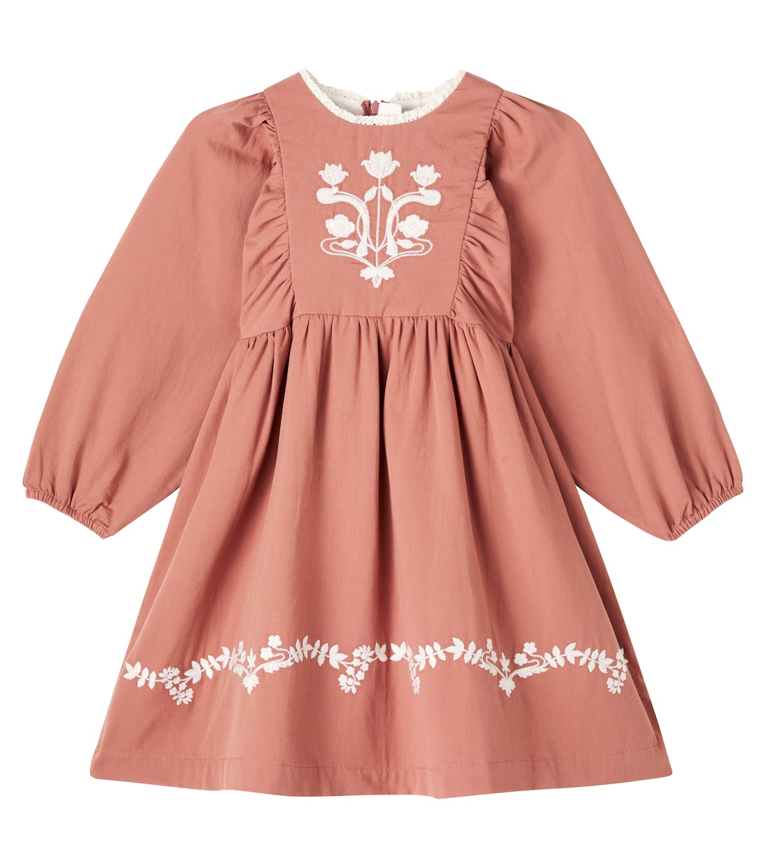 Kana embroidered cotton dress | C'era Una Volta