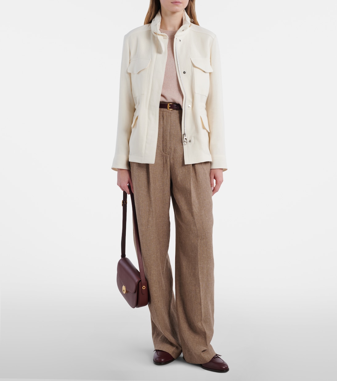 Feldjacke Traveler Mini aus Leinen-Crêpe | Loro Piana