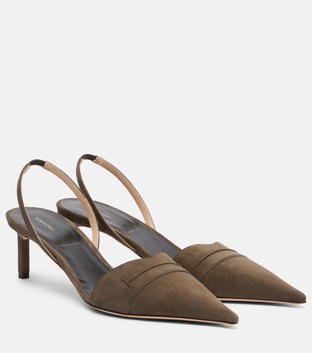 Pumps slingback Eva 55 in suede  | Tom Ford