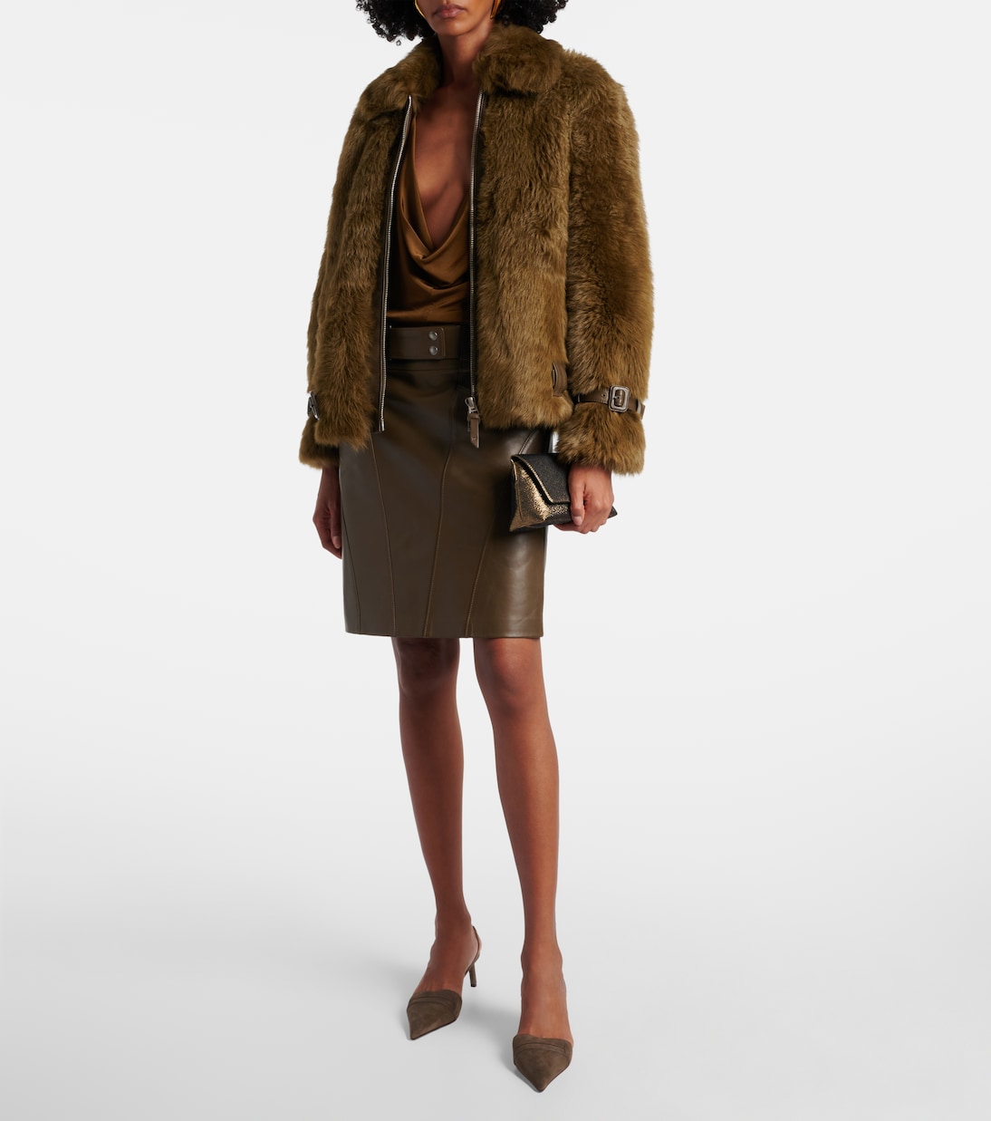Pumps slingback Eva 55 in suede  | Tom Ford