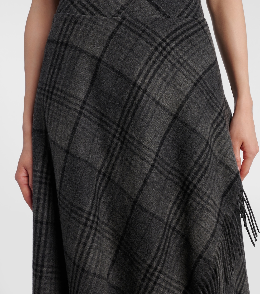 Hadia fringed wool midi skirt | Ralph Lauren Collection