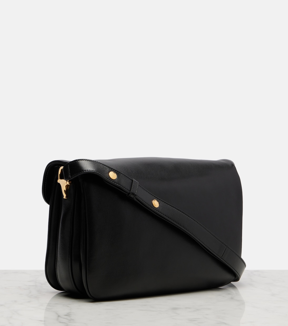 Horsebit 1955 L号皮革单肩包 | Gucci
