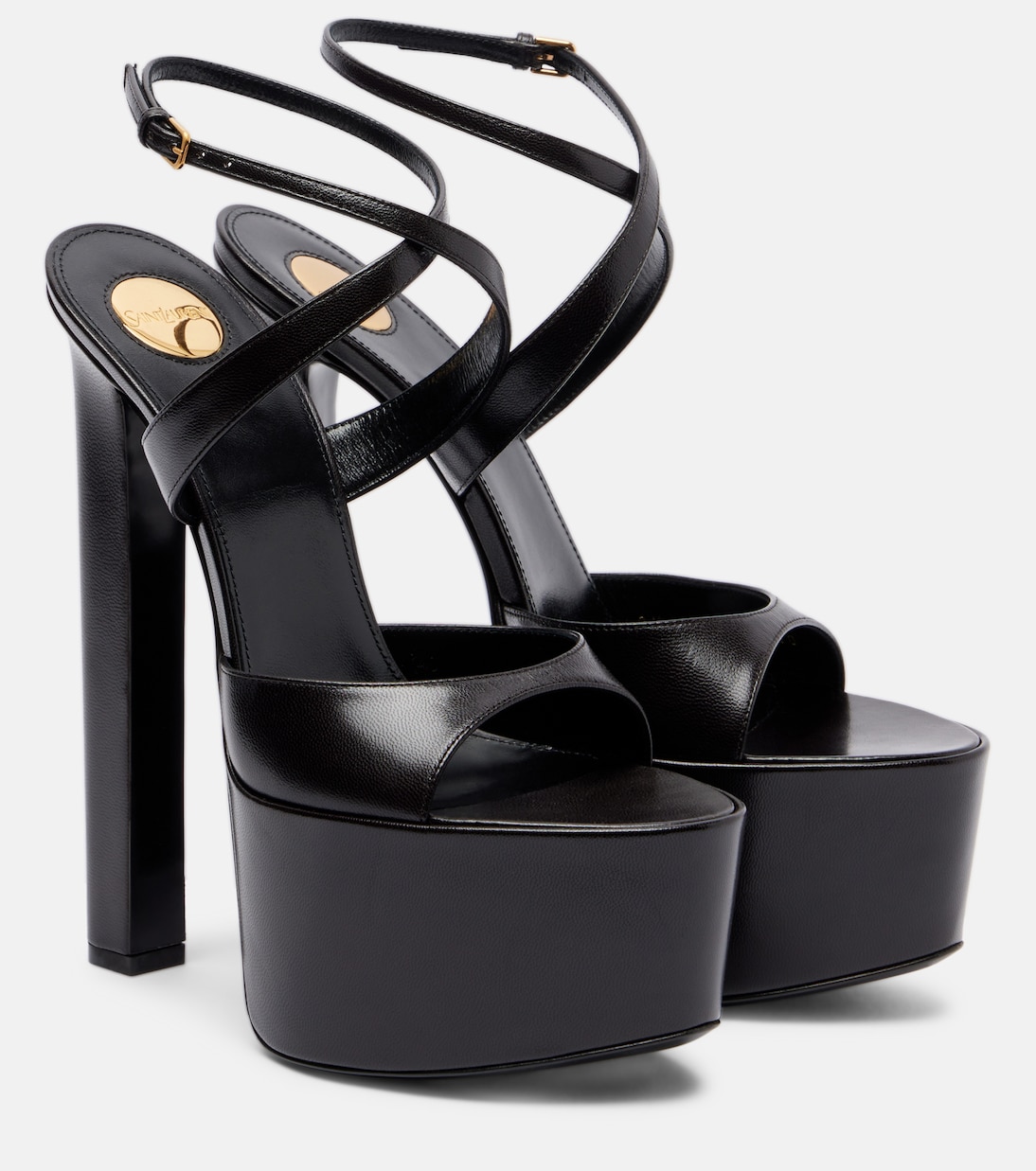 Leather platform sandals | Saint Laurent