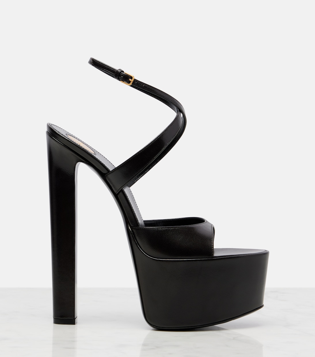 Leather platform sandals | Saint Laurent
