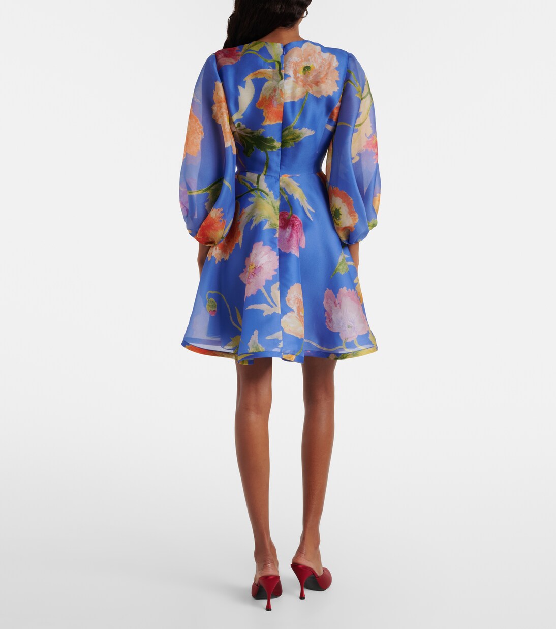 Floral silk organza minidress | Carolina Herrera
