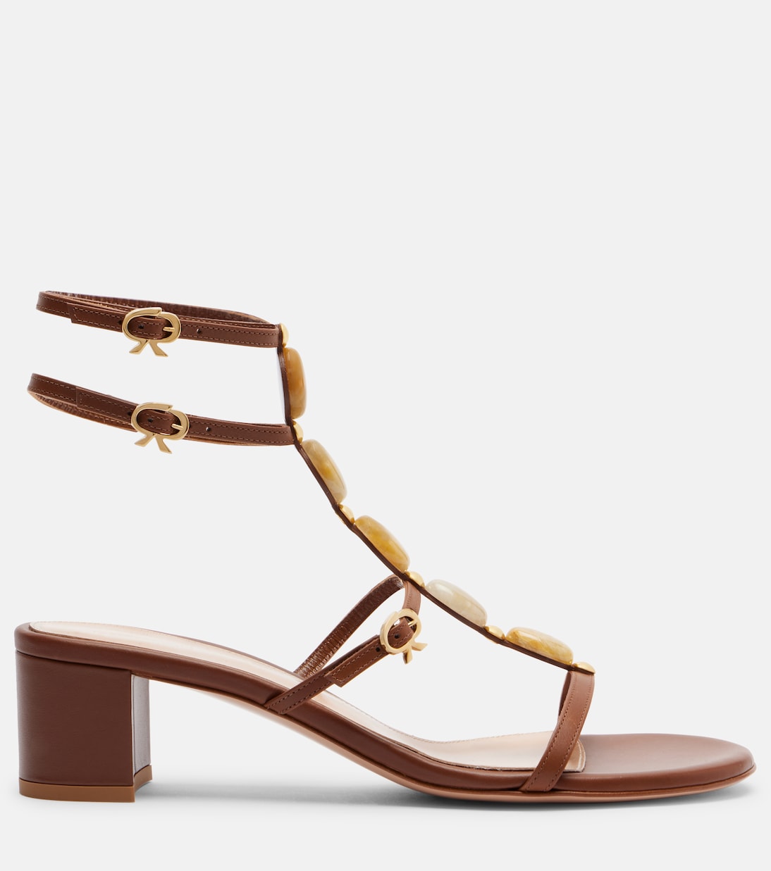 Shanti 45 embellished leather sandals | Gianvito Rossi