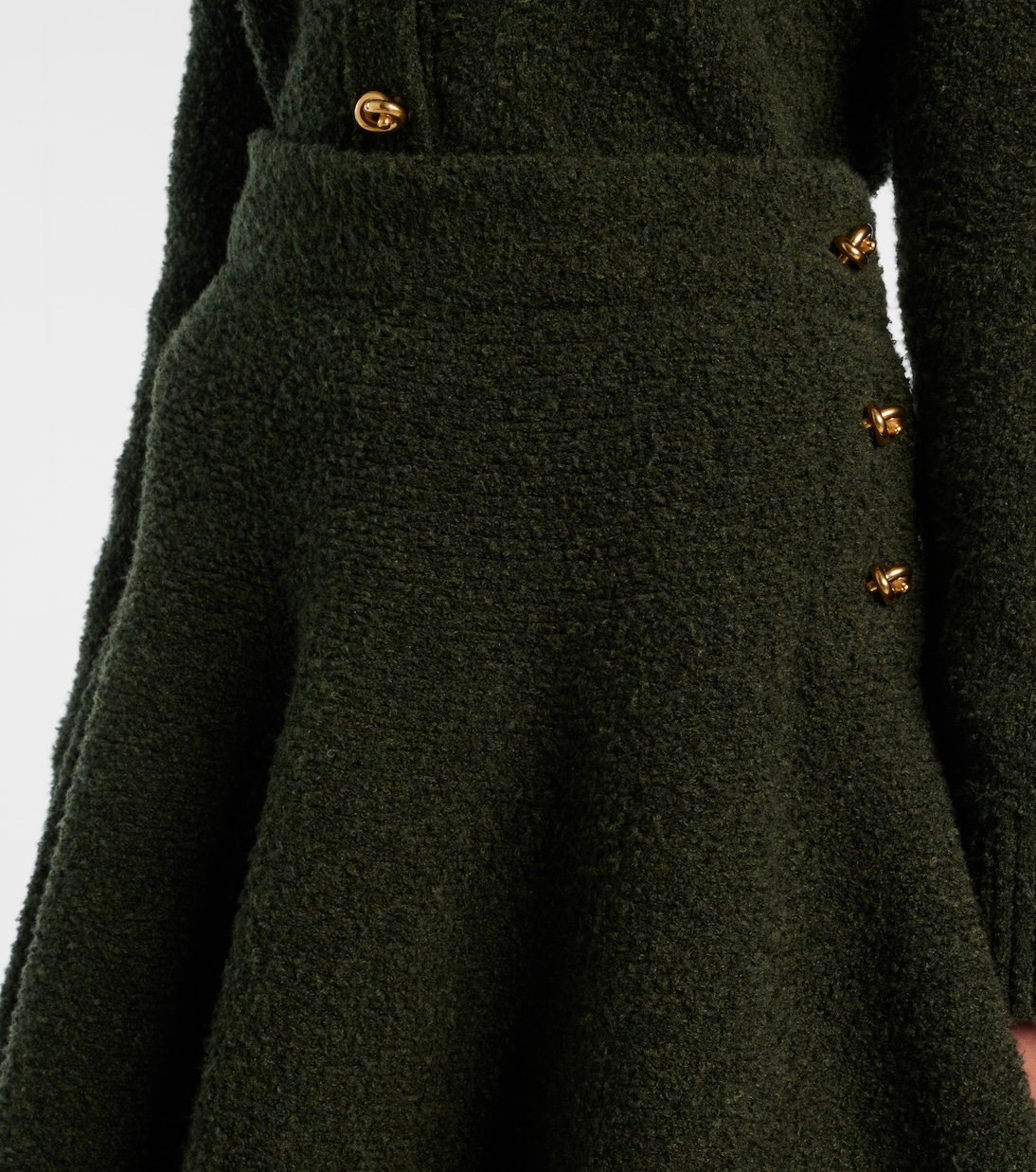 Falda midi Knot de punto bouclé | Bottega Veneta