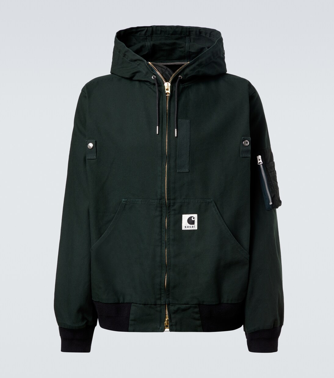 x Carhatt - Giacca imbottita in cotone con cappuccio | Sacai