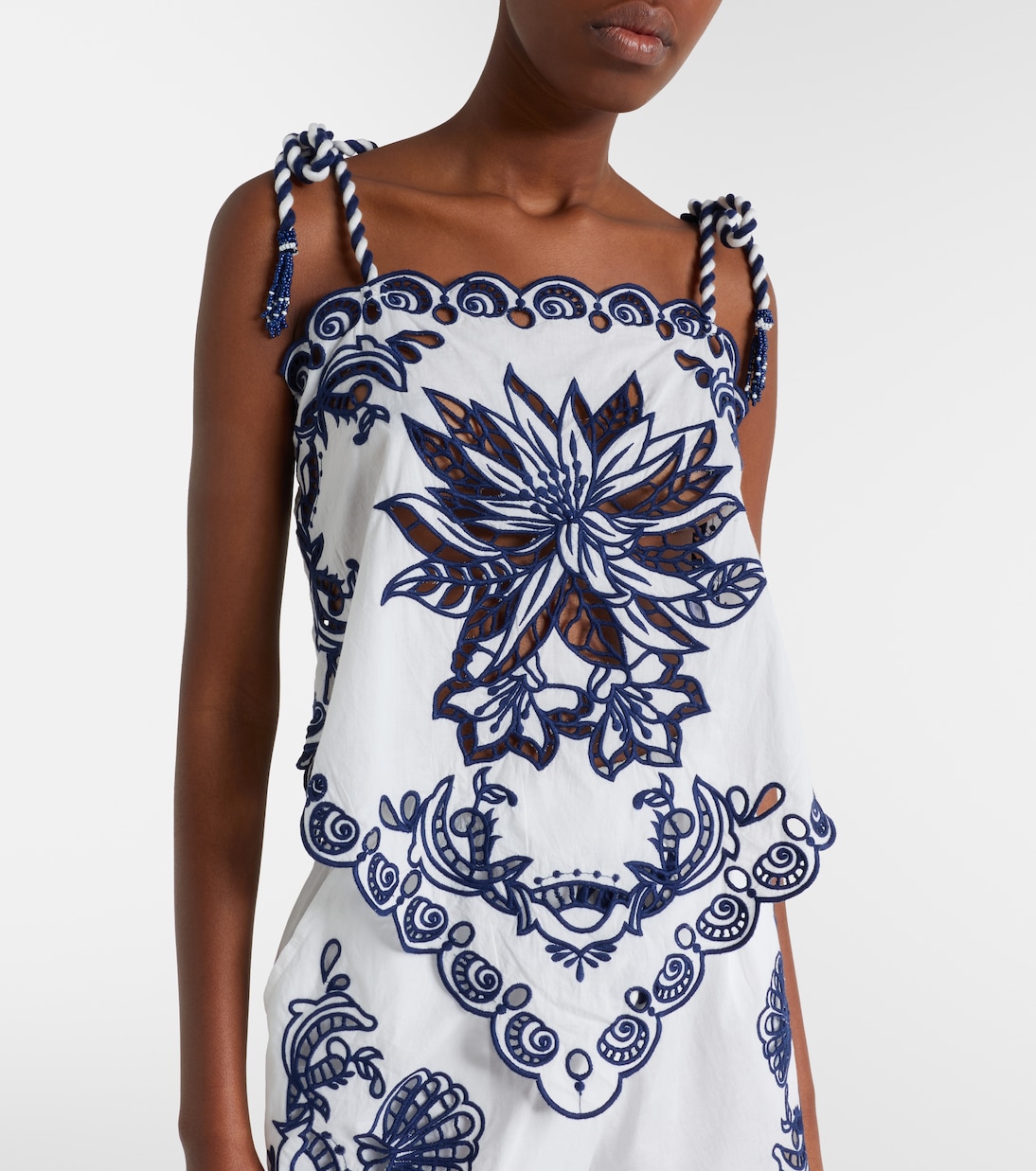 Floral embroidered cotton blouse | Farm Rio