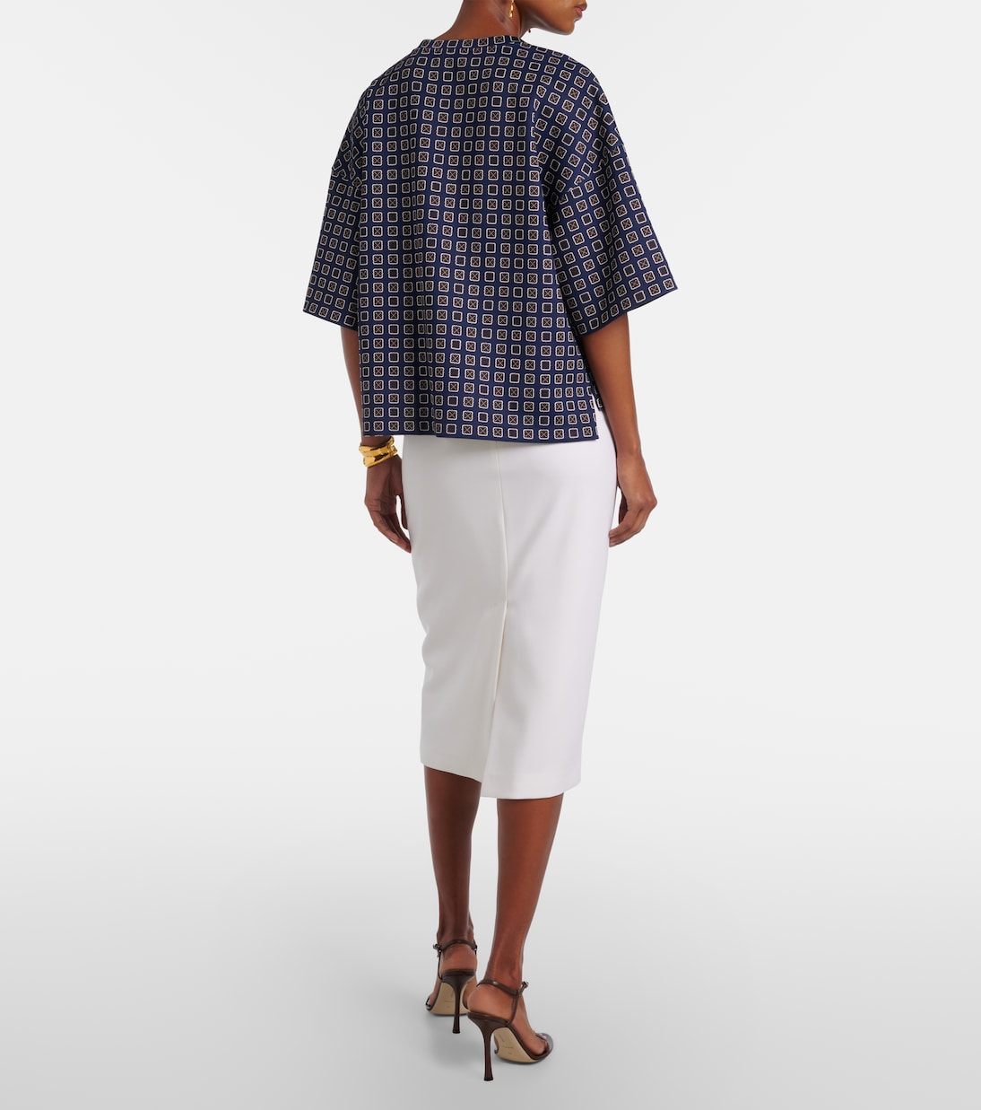 Falda midi Otre de lana | Max Mara