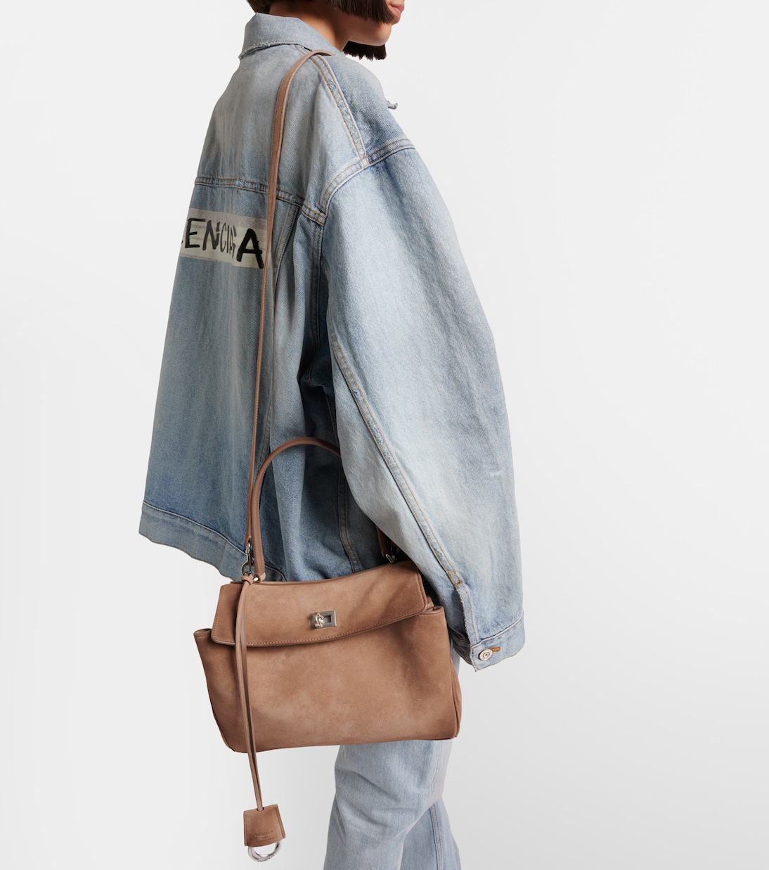 Rodeo Medium suede tote bag | Balenciaga