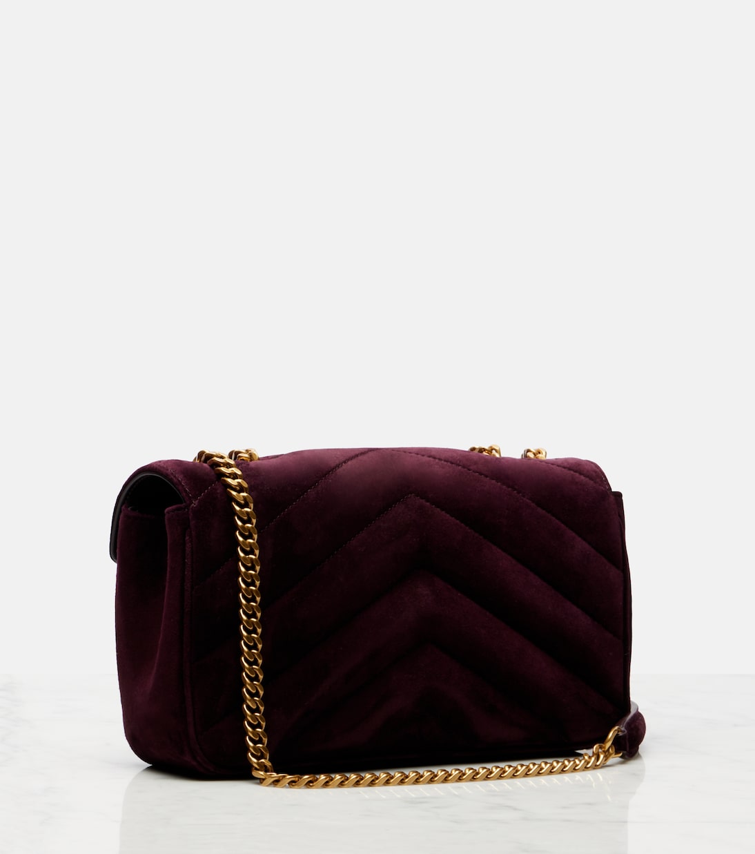 Loulou Small suede shoulder bag | Saint Laurent