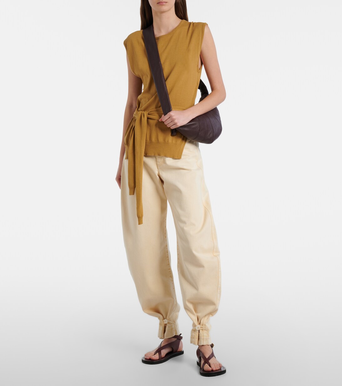 Croissant Large leather bag | Lemaire