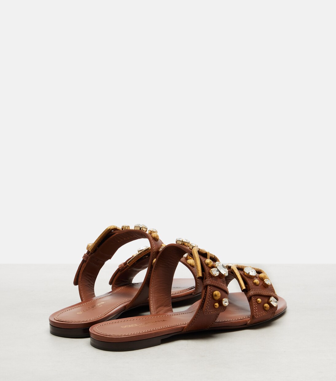 Sandalias de piel adornadas | Dolce&Gabbana