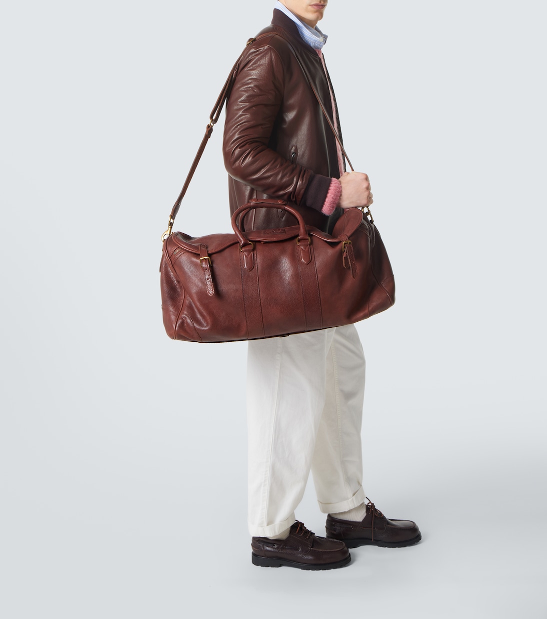 Heritage leather duffel bag | Polo Ralph Lauren