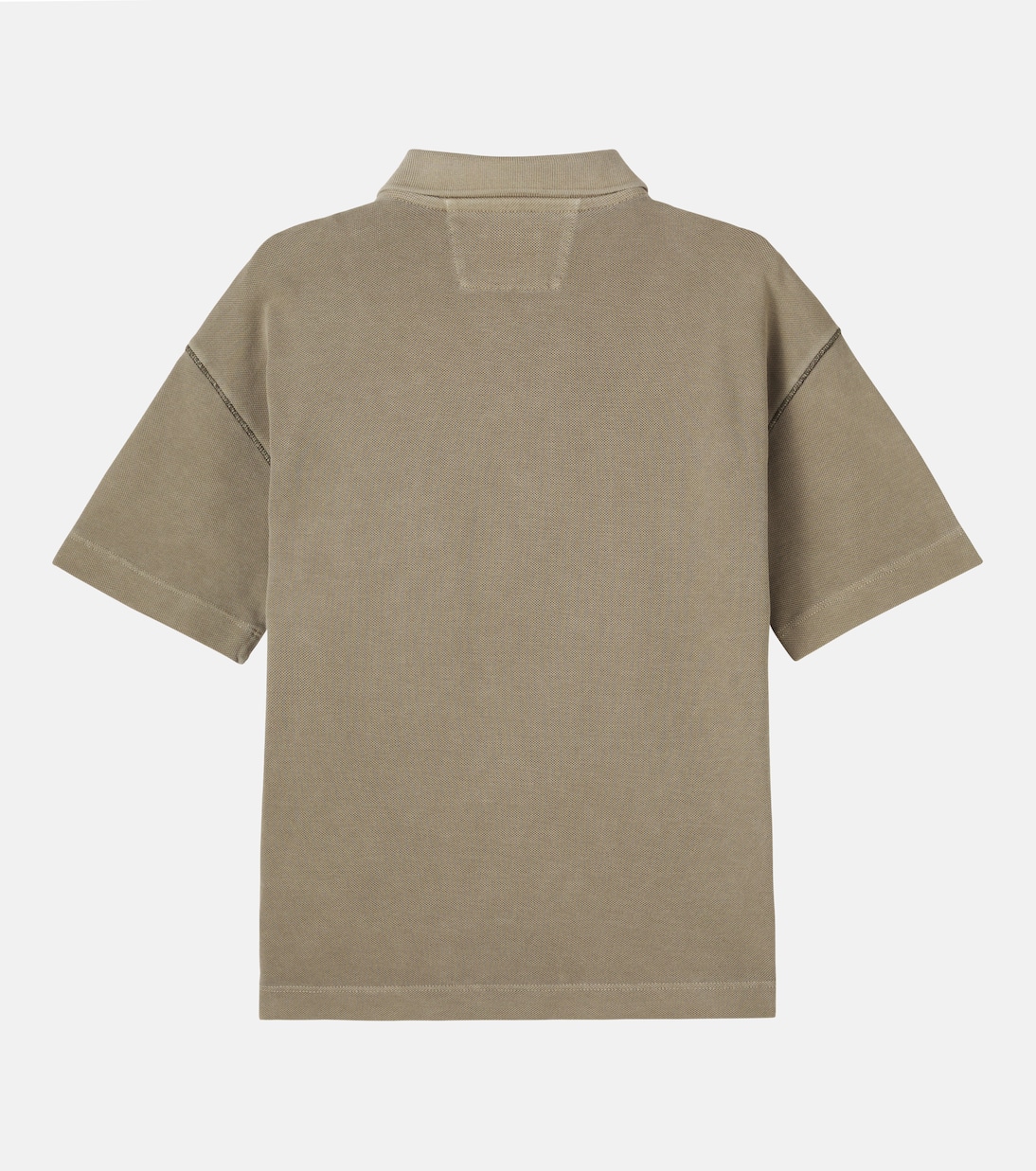 Logo cotton-blend piqué polo shirt | C.P. Company Kids