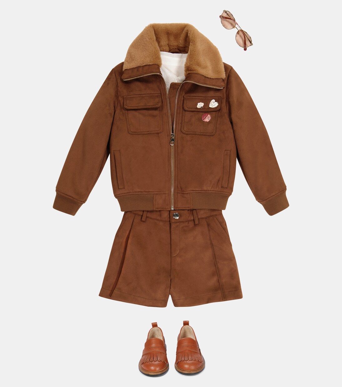 Short en daim synthétique | Chloé Kids