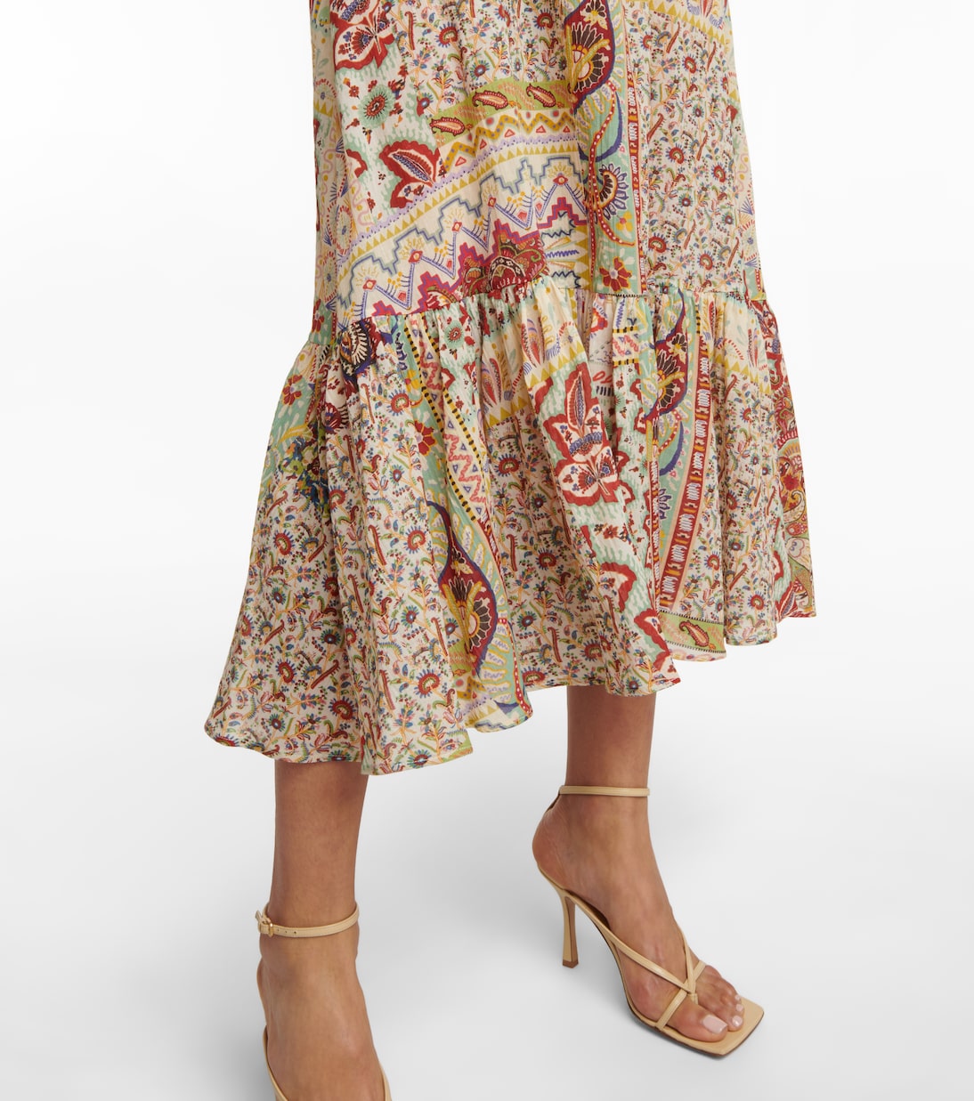 Robe longue en coton à motif cachemire | Etro