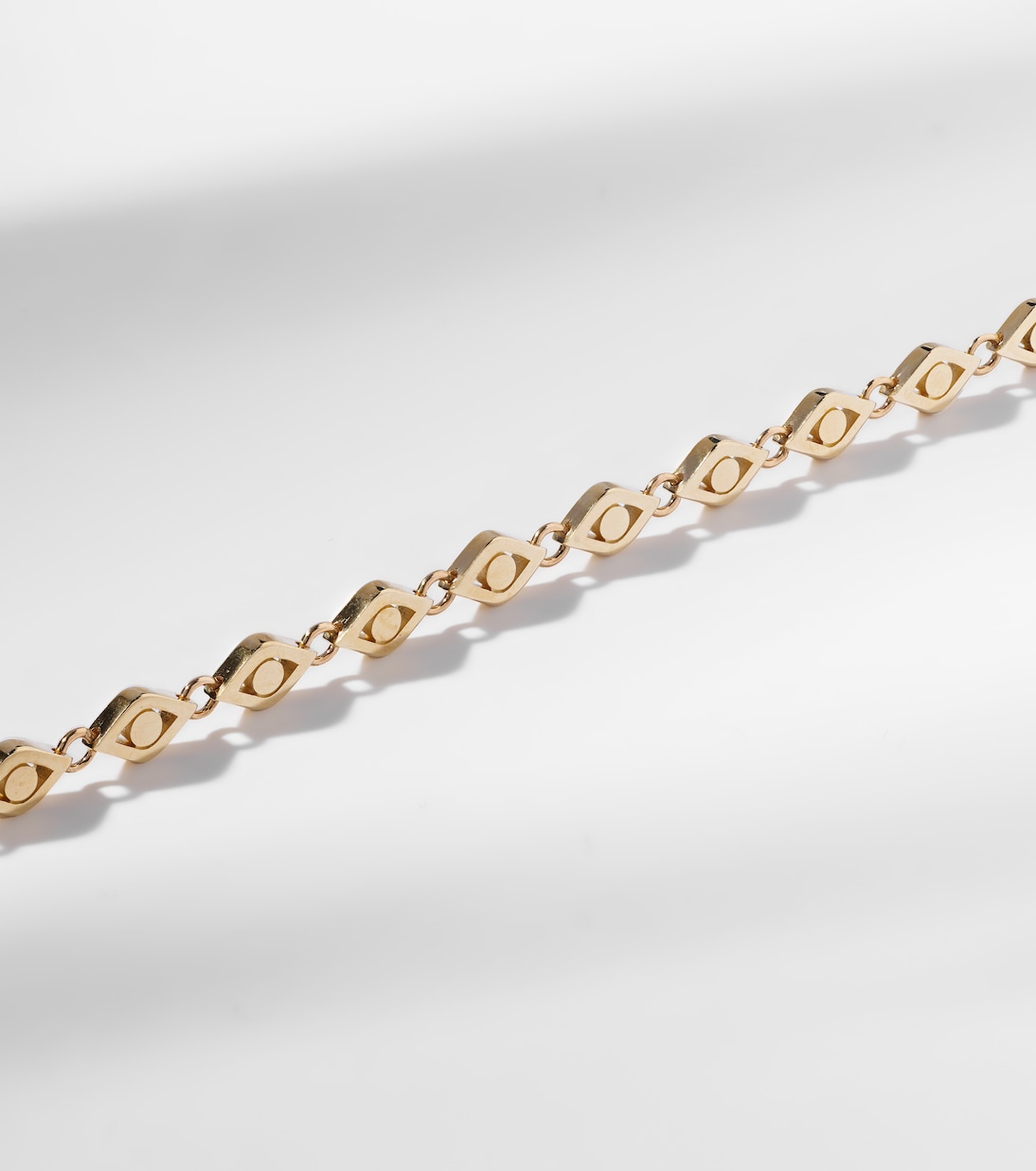 Bracciale in oro 14kt con occhio malocchio SYDNEY EVAN per giovani alla moda