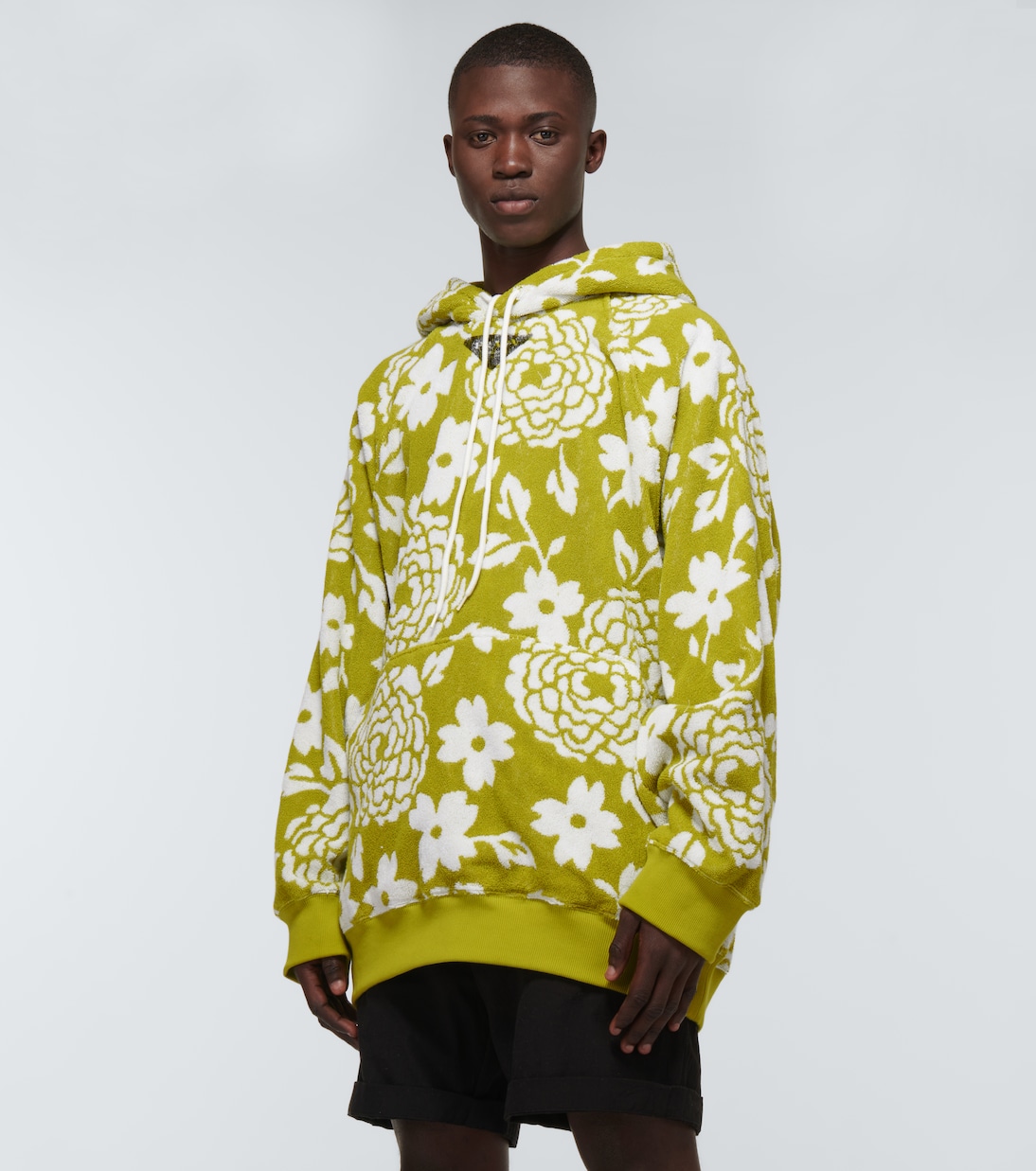 Felpa in cotone con stampa | Prada
