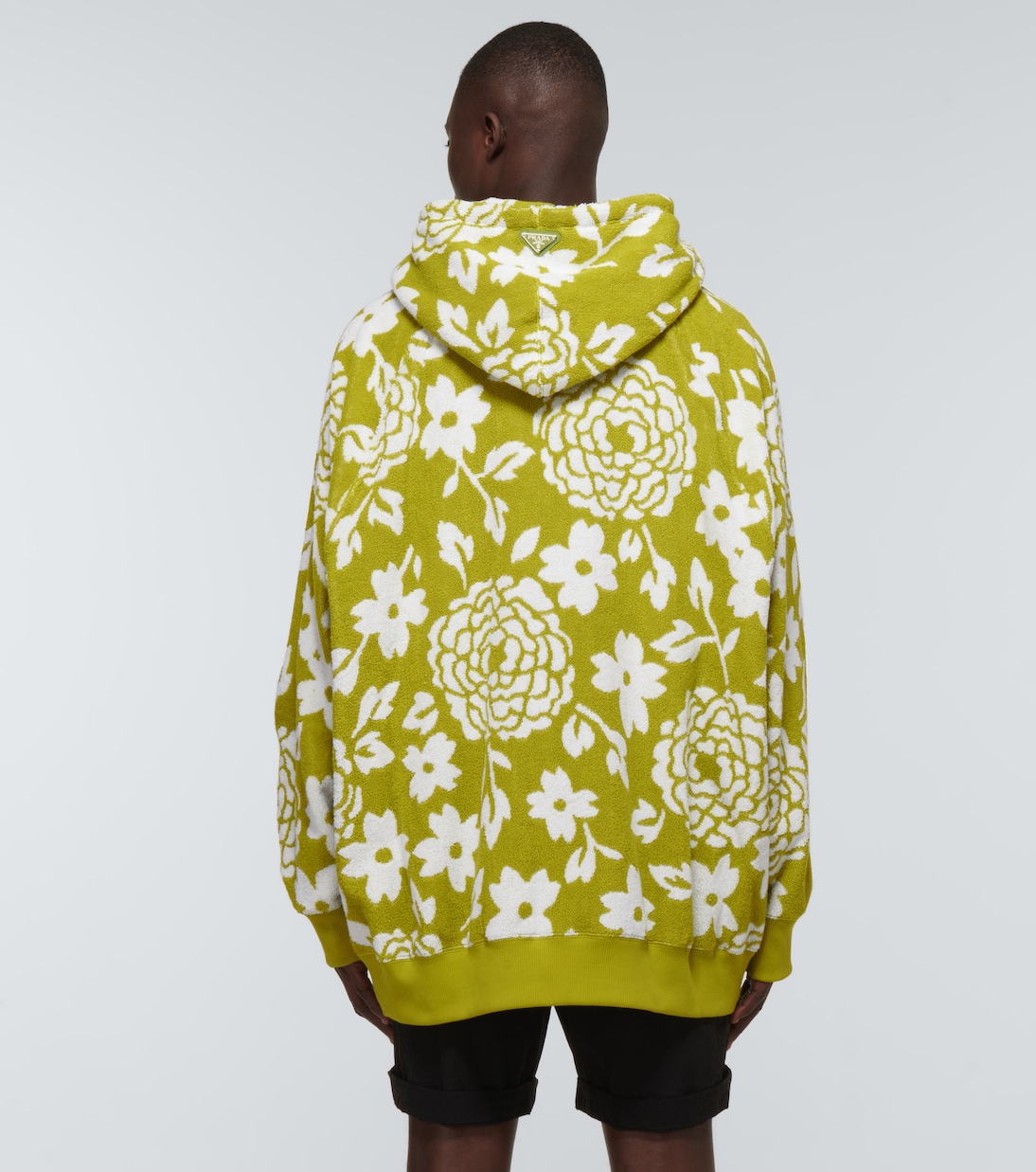Felpa in cotone con stampa | Prada