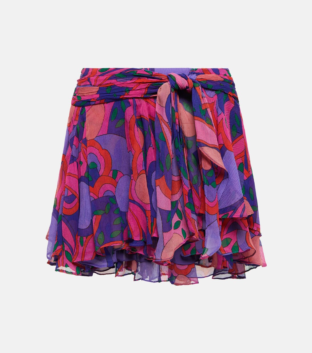 Atoria printed silk chiffon miniskirt | Isabel Marant