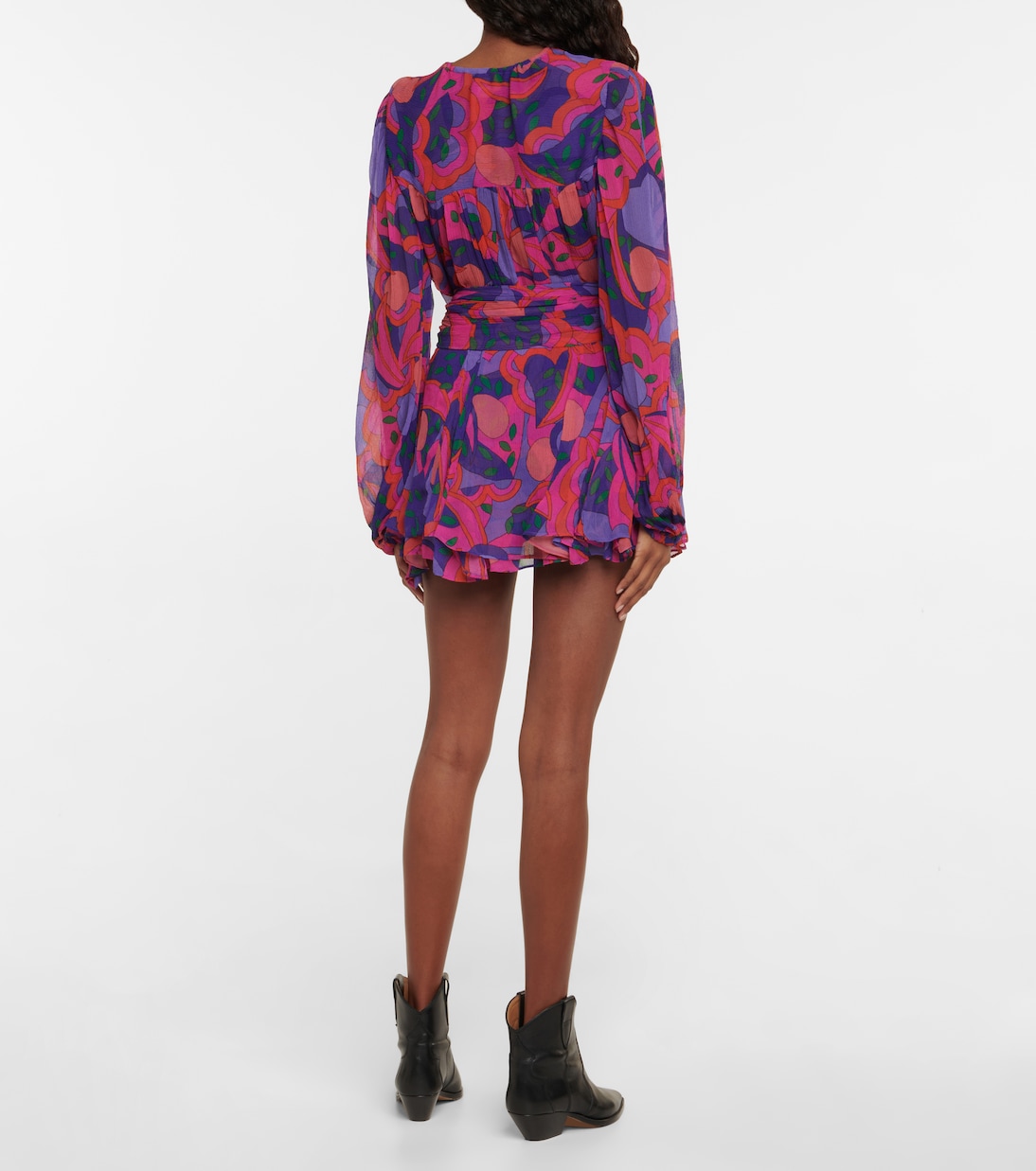 Atoria printed silk chiffon miniskirt | Isabel Marant