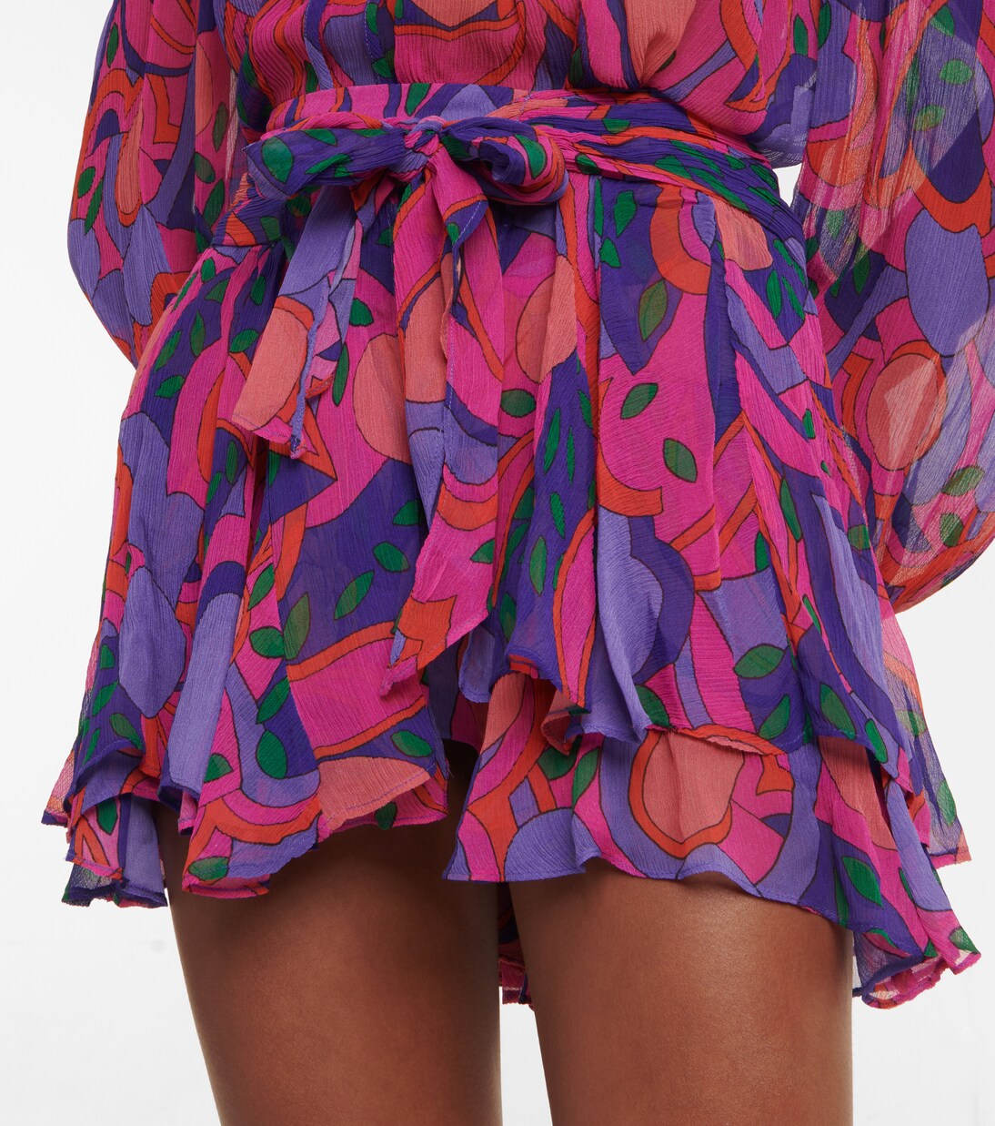 Atoria printed silk chiffon miniskirt | Isabel Marant