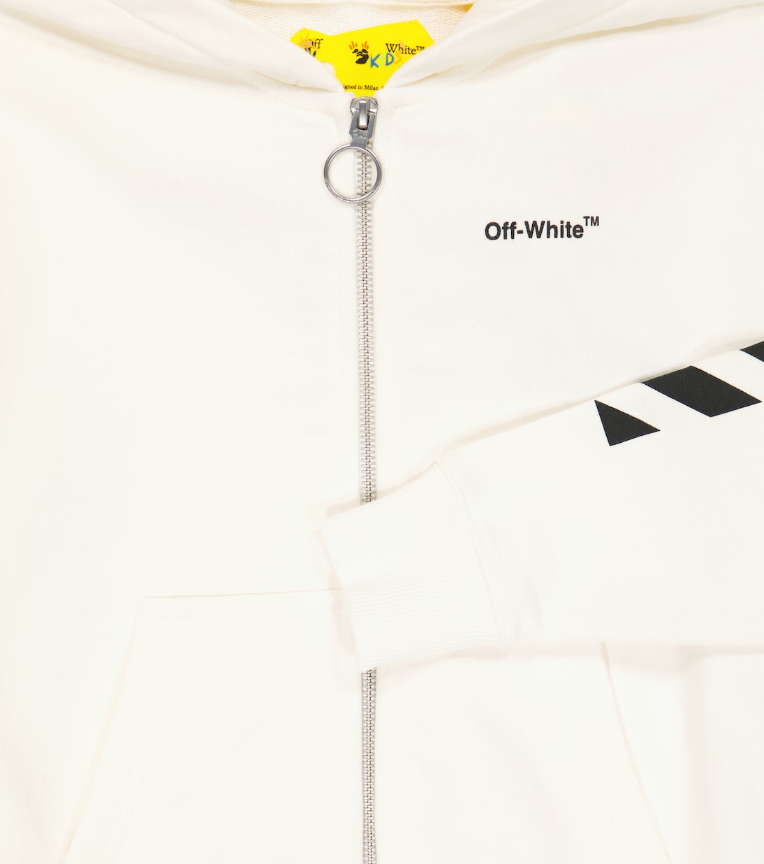 Sweat-shirt à capuche en coton à logo | Off-White Kids