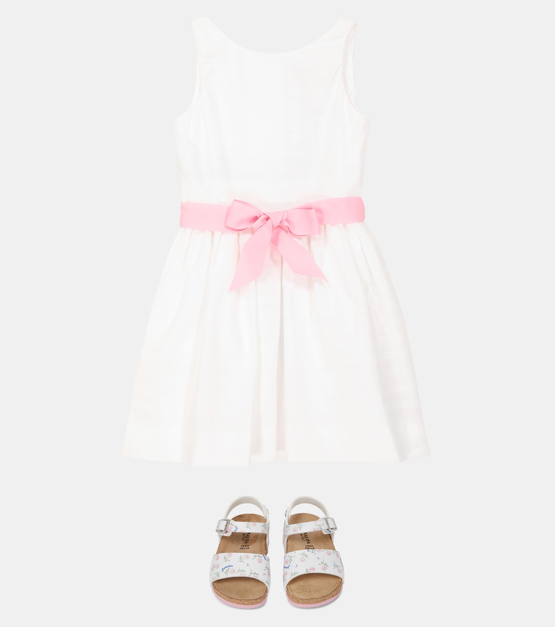 Abito in cotone con fiocco | Polo Ralph Lauren Kids