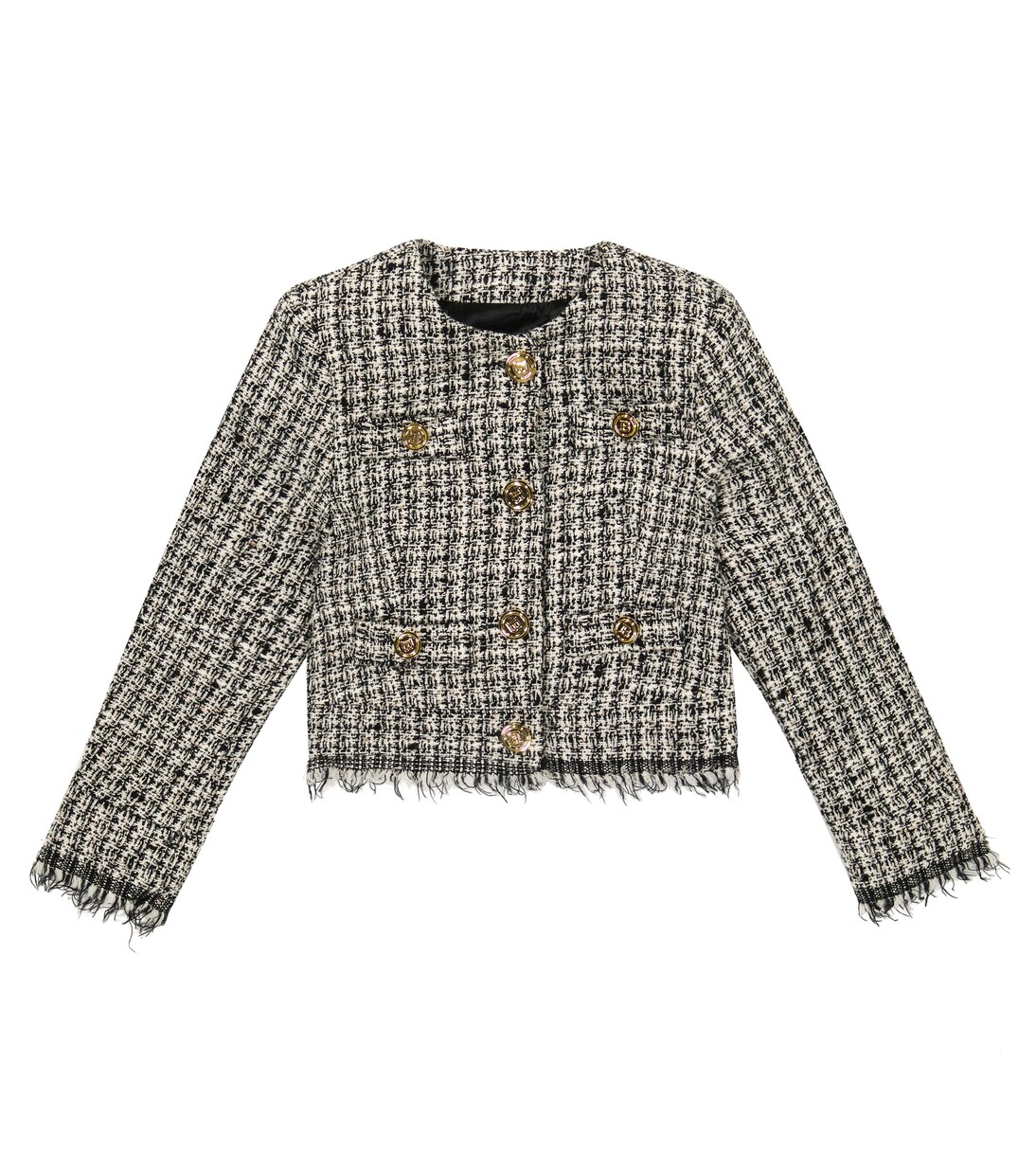 Verzierte Jacke aus Tweed | Balmain Kids