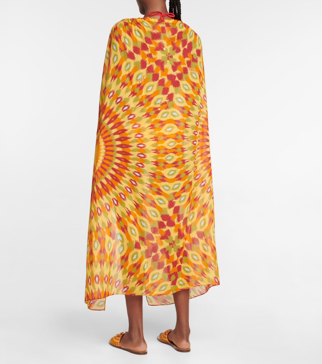 Cape imprimée en coton et soie | Valentino