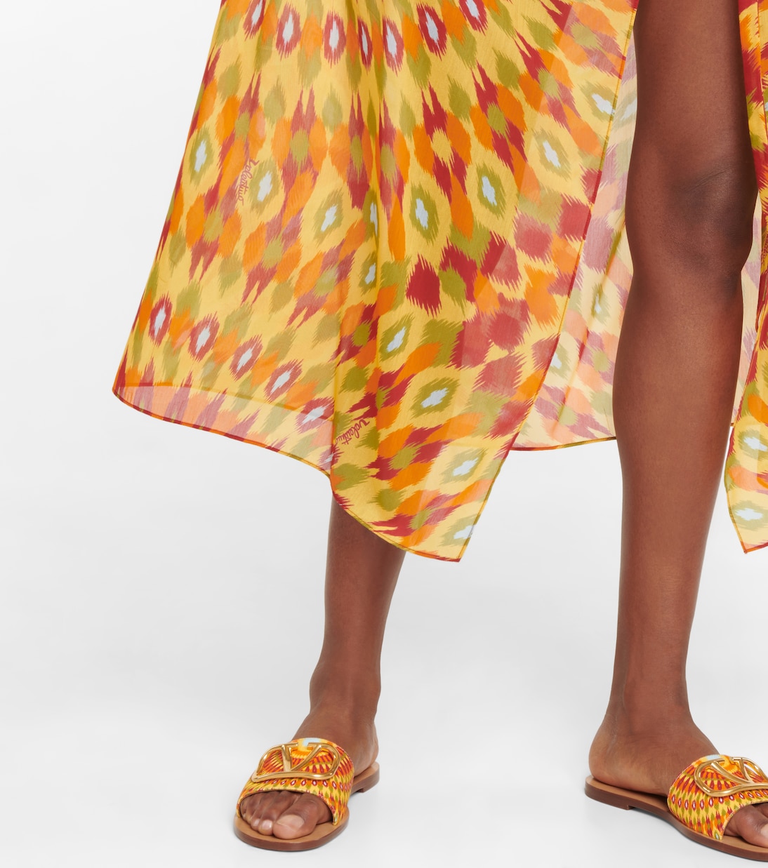 Cape imprimée en coton et soie | Valentino