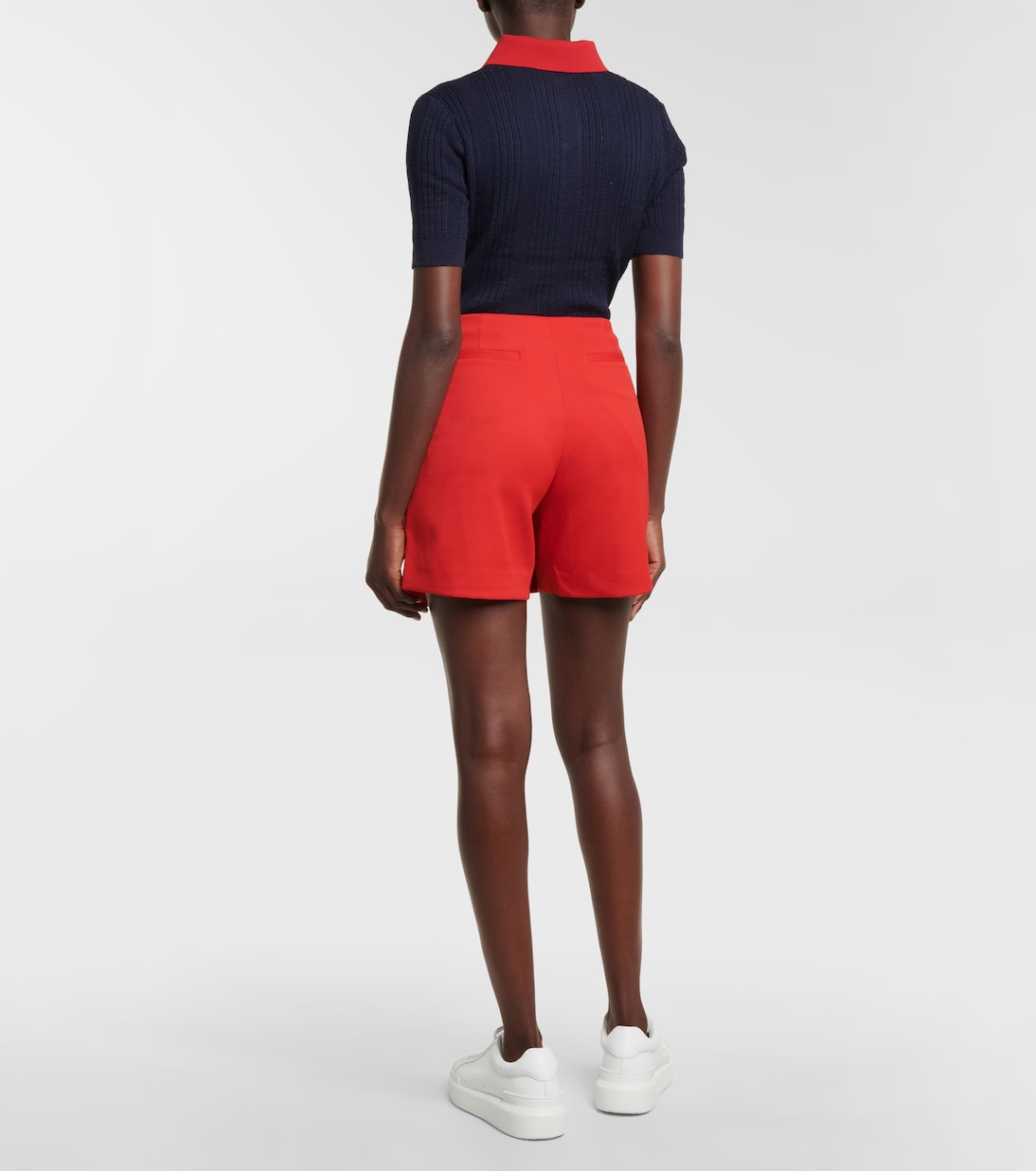 Ruffled twill golf skort | Tory Sport