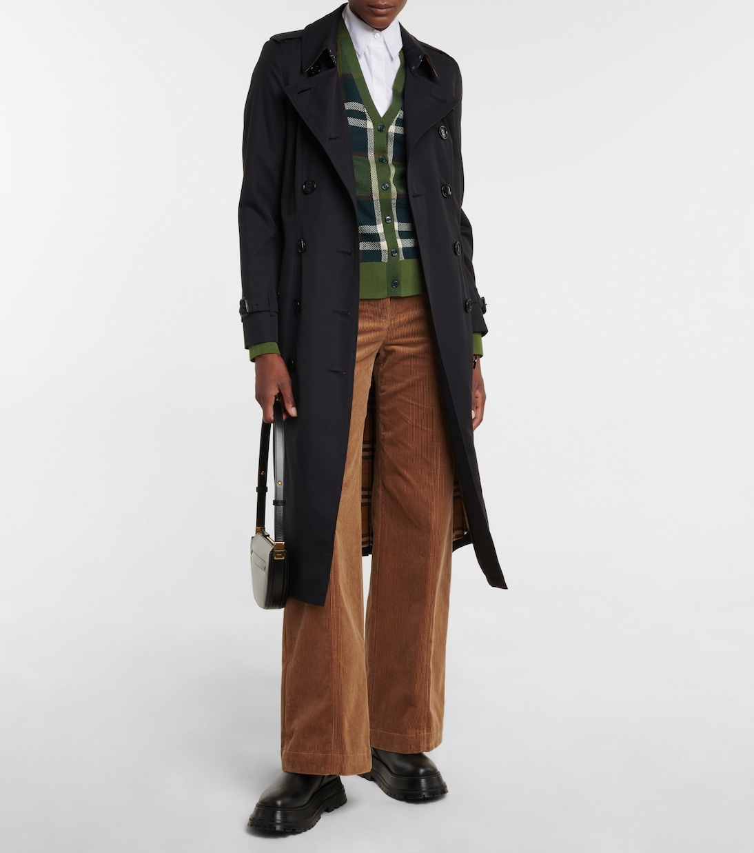 Pantaloni in velluto a vita alta | Burberry