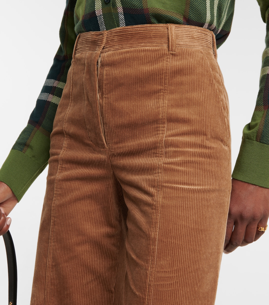 Pantaloni in velluto a vita alta | Burberry
