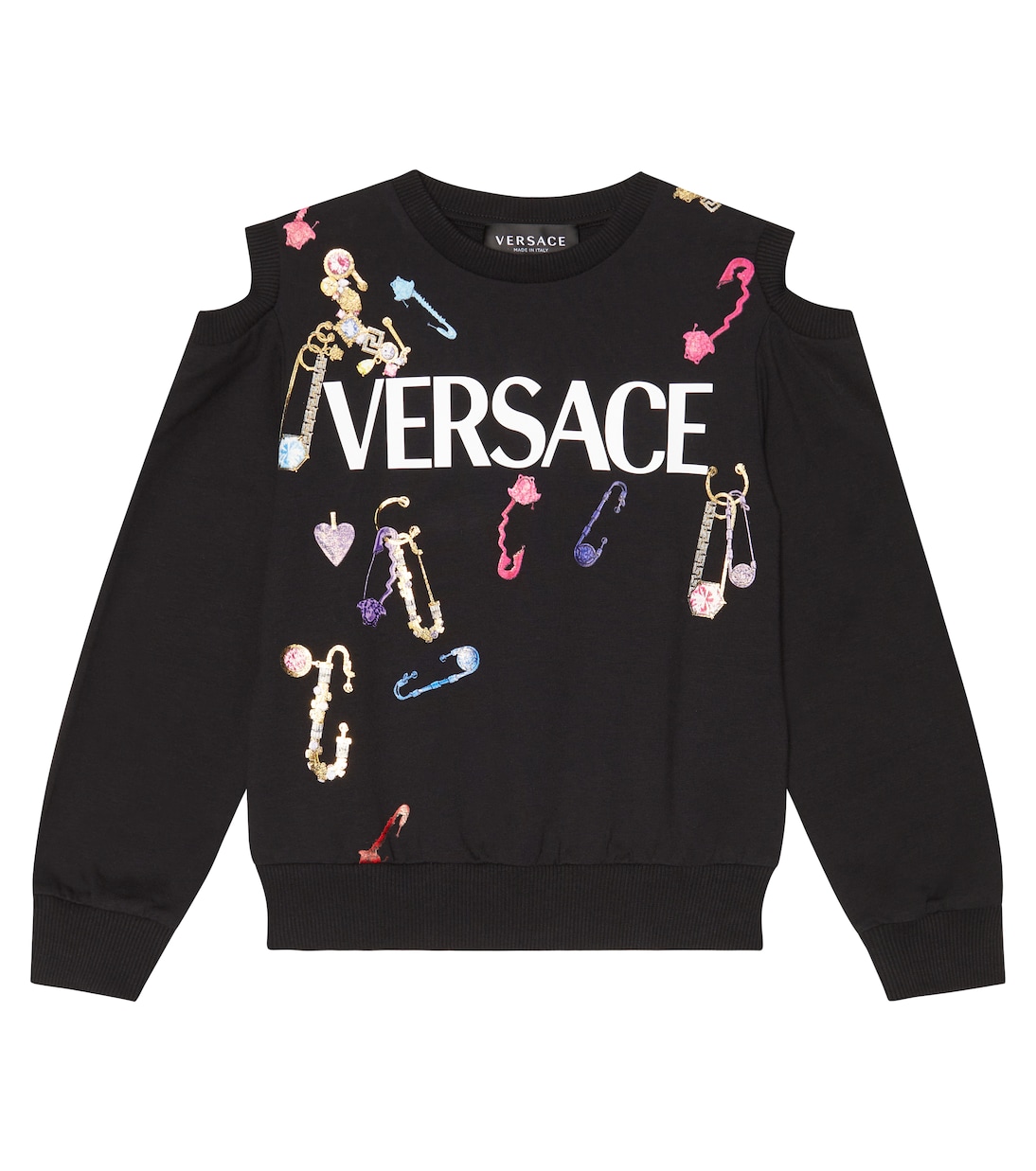 Sweatshirt aus Jersey mit Cut-out | Versace Kids