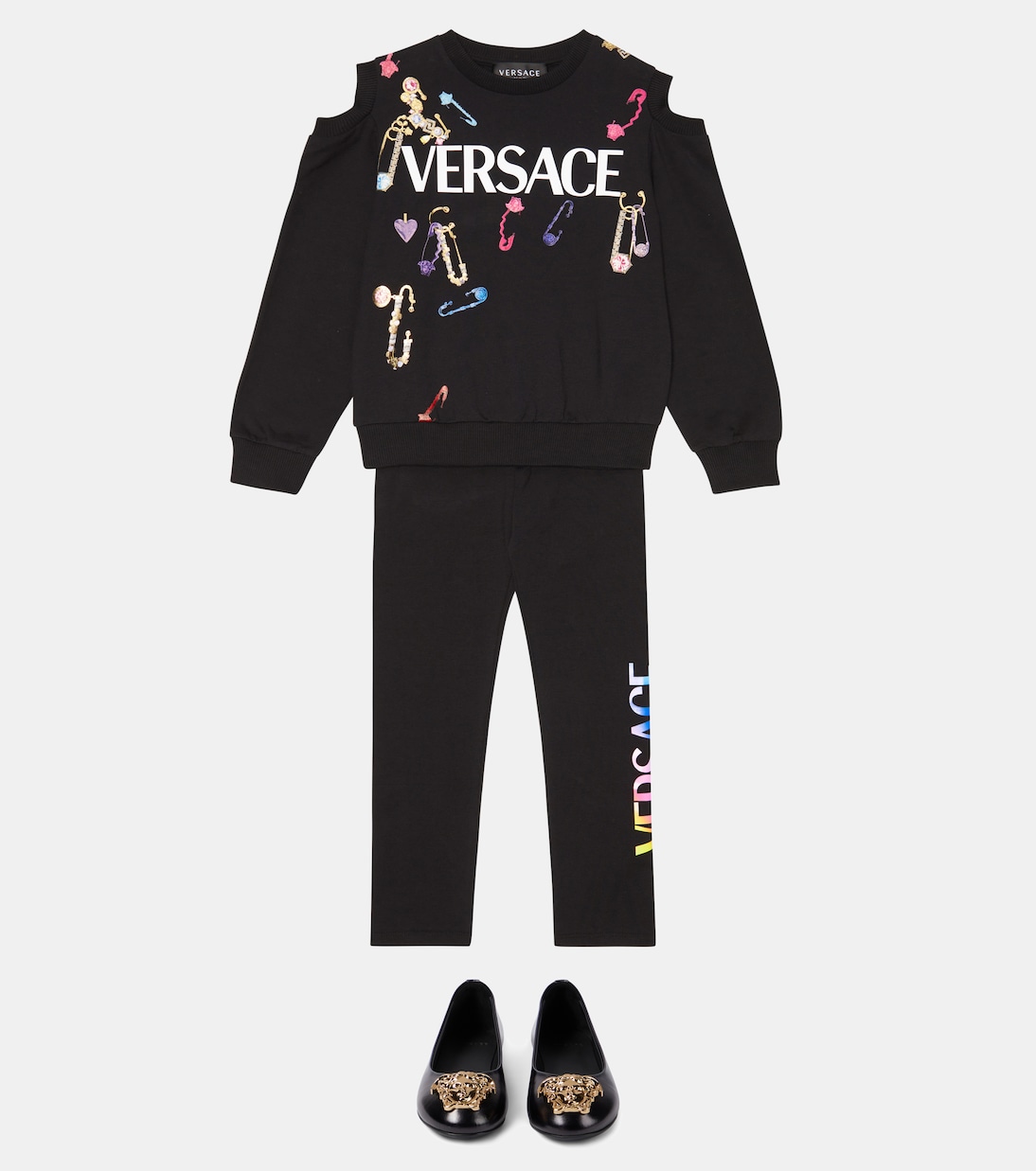 Sweatshirt aus Jersey mit Cut-out | Versace Kids