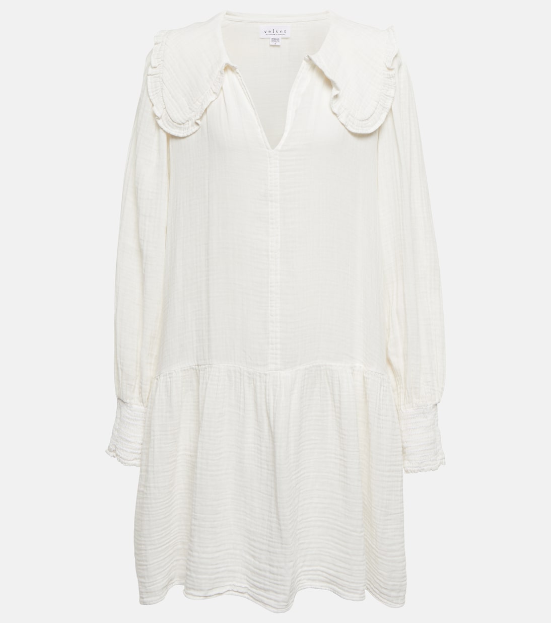 Kathy cotton gauze minidress | Velvet